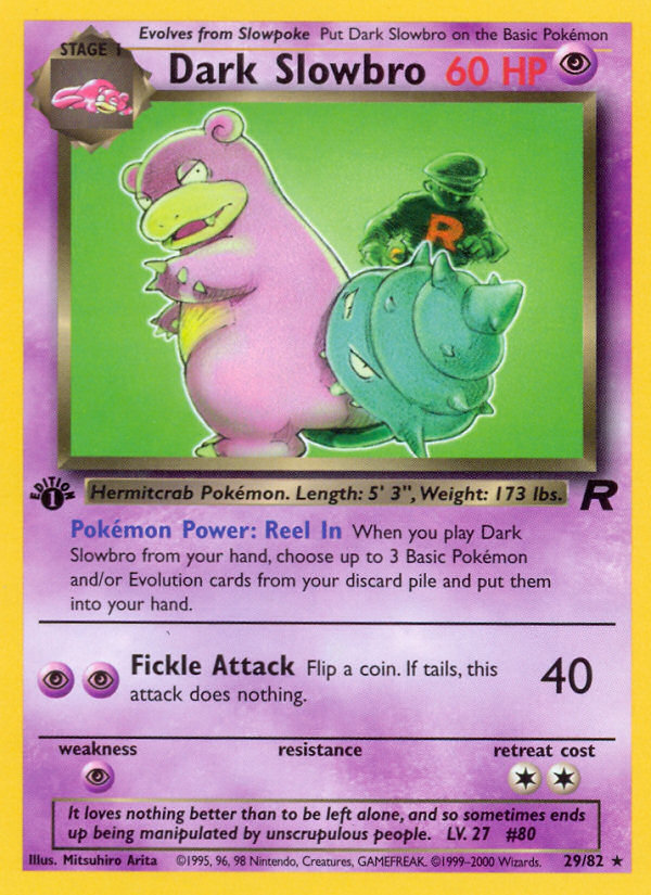 Dark Slowbro (29/82) [Team Rocket 1st Edition] | The Gaming-Verse