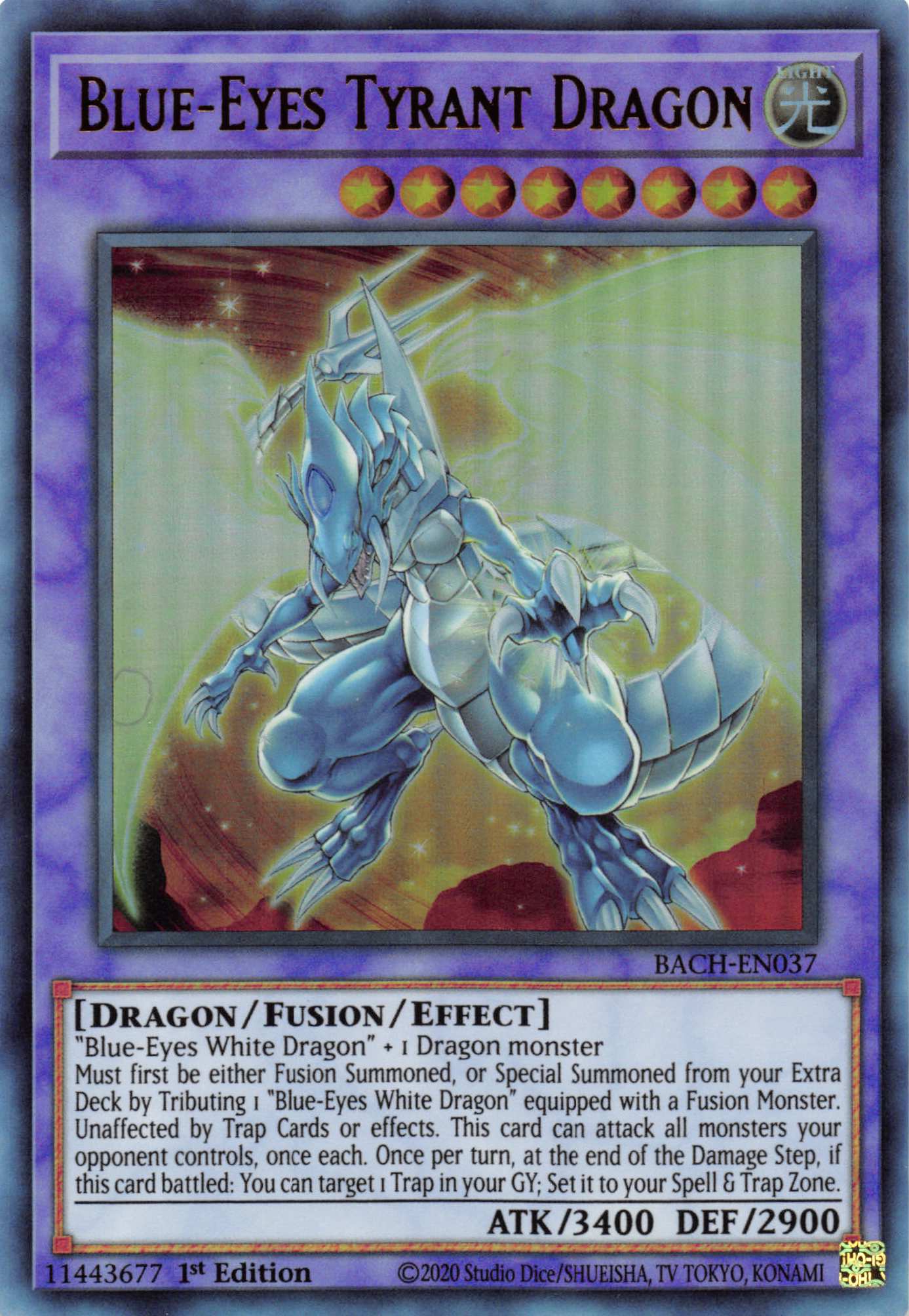 Blue-Eyes Tyrant Dragon [BACH-EN037] Ultra Rare | The Gaming-Verse