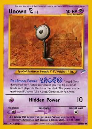 Unown [L] (86/105) [Neo Destiny Unlimited] | The Gaming-Verse