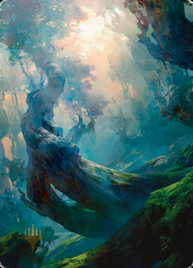 Forest 3 Art Card (Gold-Stamped Signature) [Zendikar Rising Art Series] | The Gaming-Verse