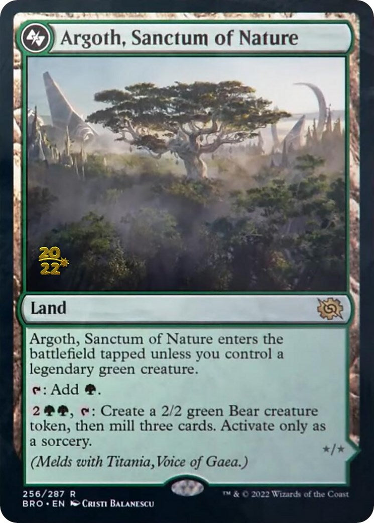 Argoth, Sanctum of Nature [The Brothers' War: Prerelease Promos] | The Gaming-Verse