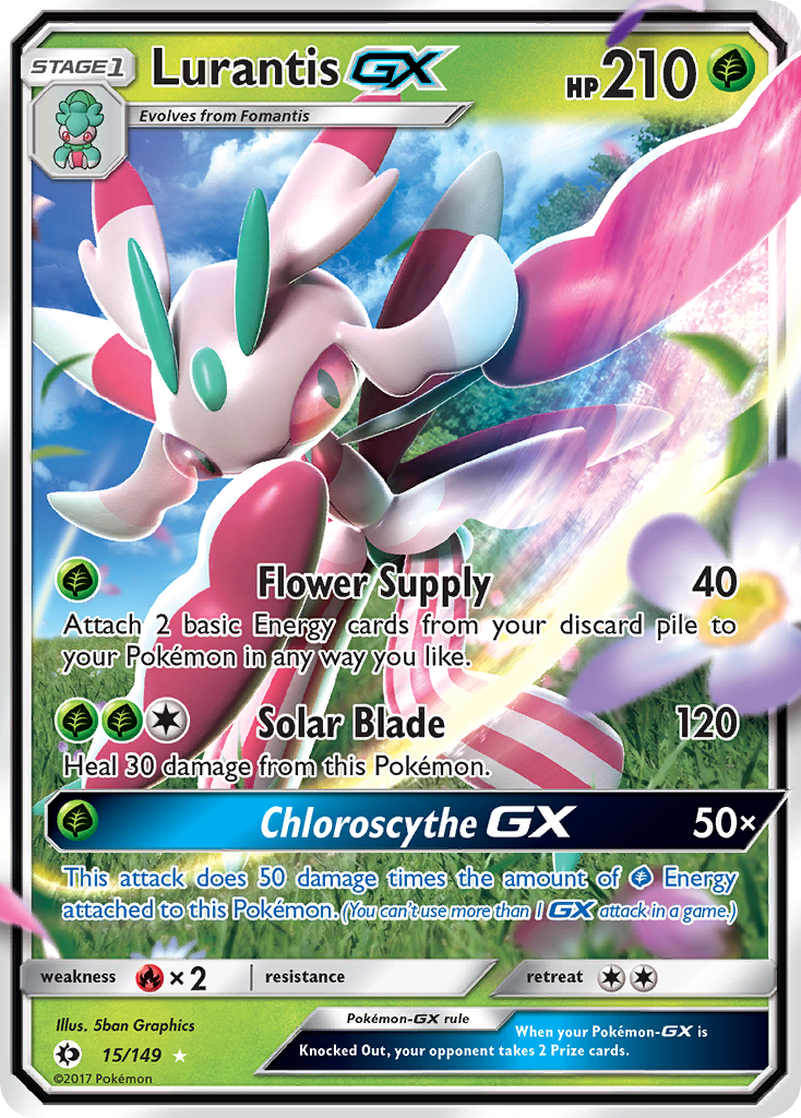 Lurantis GX (15/149) [Sun & Moon: Base Set] | The Gaming-Verse