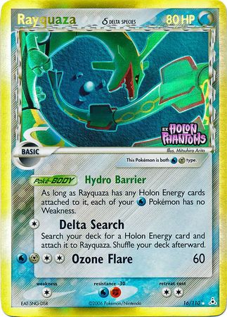 Rayquaza (16/110) (Delta Species) (Stamped) [EX: Holon Phantoms] | The Gaming-Verse