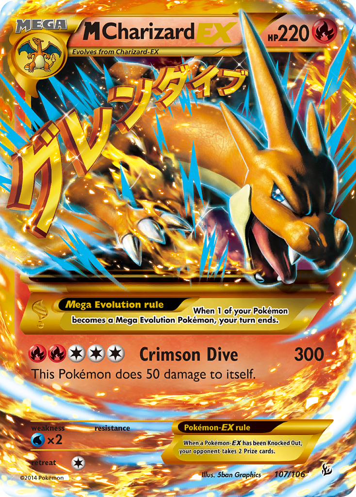 M Charizard EX (107/106) [XY: Flashfire] | The Gaming-Verse