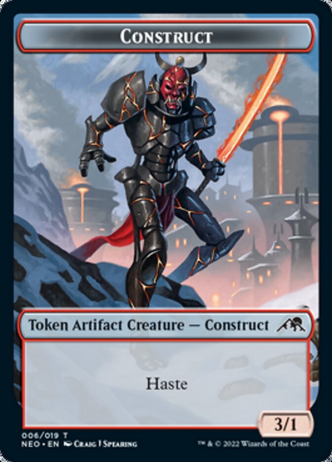 Construct (006) // Blood (017) Double-sided Token [Challenger Decks 2022 Tokens] | The Gaming-Verse