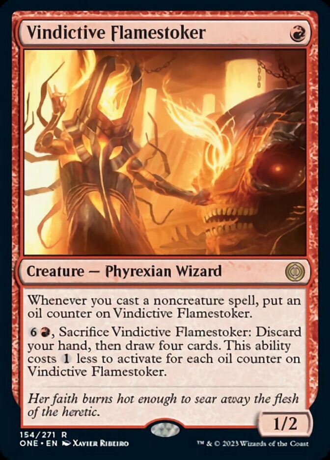 Vindictive Flamestoker [Phyrexia: All Will Be One] | The Gaming-Verse