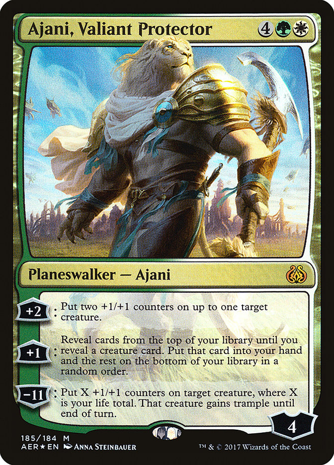 Ajani, Valiant Protector [Aether Revolt] | The Gaming-Verse