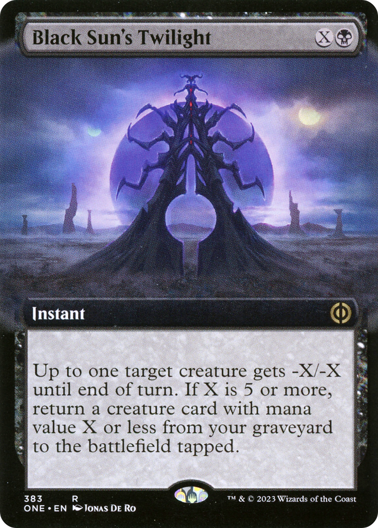 Black Sun's Twilight (Extended Art) [Phyrexia: All Will Be One] | The Gaming-Verse