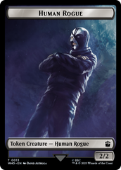 Human Rogue // Beast Double-Sided Token [Doctor Who Tokens] | The Gaming-Verse