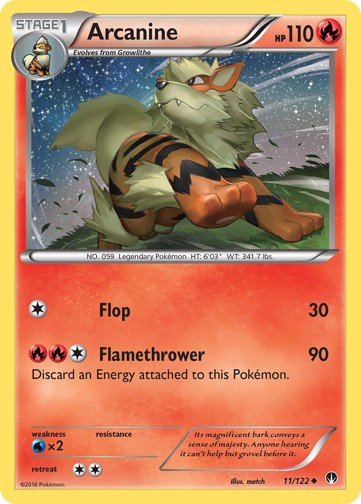 Arcanine (11/122) [XY: BREAKpoint] | The Gaming-Verse