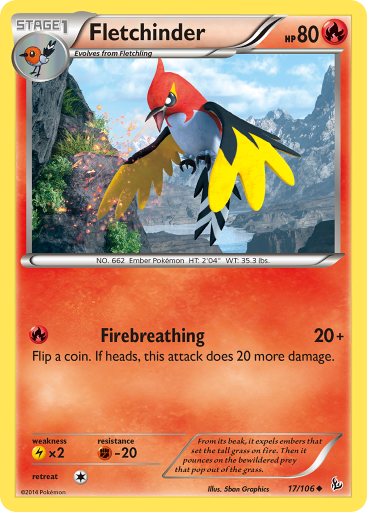 Fletchinder (17/106) [XY: Flashfire] | The Gaming-Verse