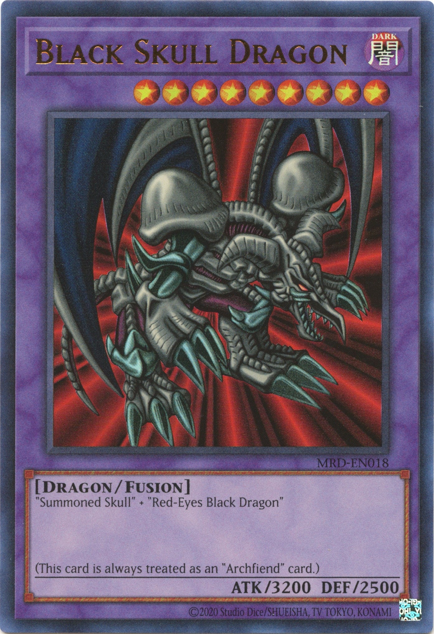 Black Skull Dragon (25th Anniversary) [MRD-EN018] Ultra Rare | The Gaming-Verse