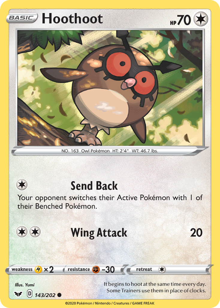 Hoothoot (143/202) [Sword & Shield: Base Set] | The Gaming-Verse