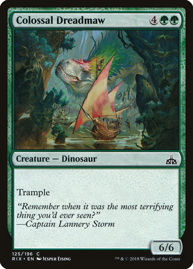 Colossal Dreadmaw [Rivals of Ixalan] | The Gaming-Verse