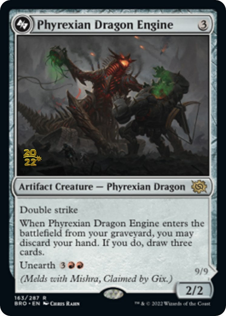 Phyrexian Dragon Engine [The Brothers' War: Prerelease Promos] | The Gaming-Verse