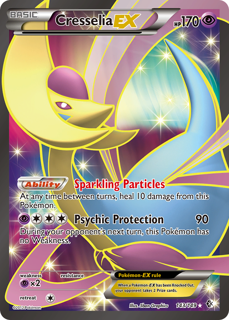 Cresselia EX (143/149) [Black & White: Boundaries Crossed] | The Gaming-Verse