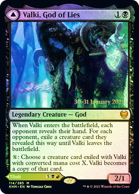 Valki, God of Lies // Tibalt, Cosmic Impostor  [Kaldheim Prerelease Promos] | The Gaming-Verse