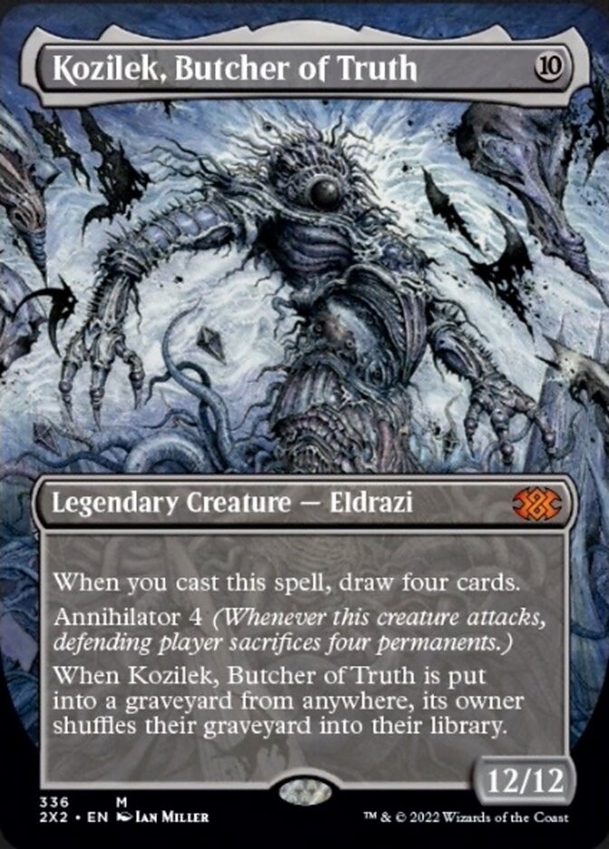 Kozilek, Butcher of Truth (Borderless Alternate Art) [Double Masters 2022] | The Gaming-Verse