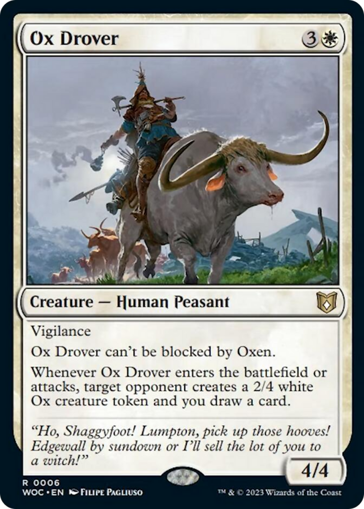 Ox Drover [Wilds of Eldraine Commander] | The Gaming-Verse