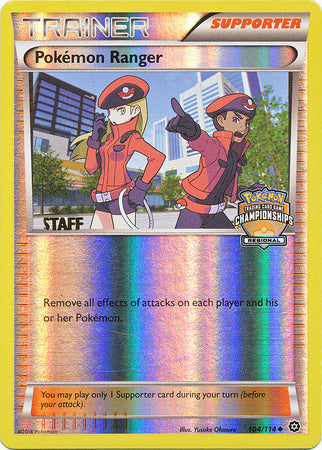 Pokemon Ranger (104/114) (Regional Championship Promo Staff) [XY: Steam Siege] | The Gaming-Verse