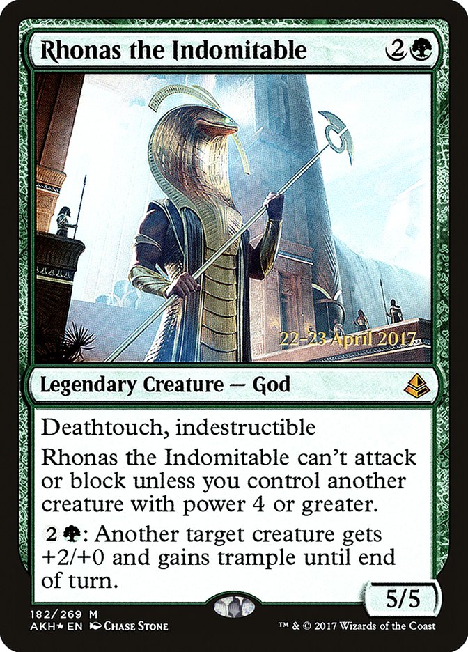 Rhonas the Indomitable  (Prerelease) [Amonkhet Prerelease Promos] | The Gaming-Verse