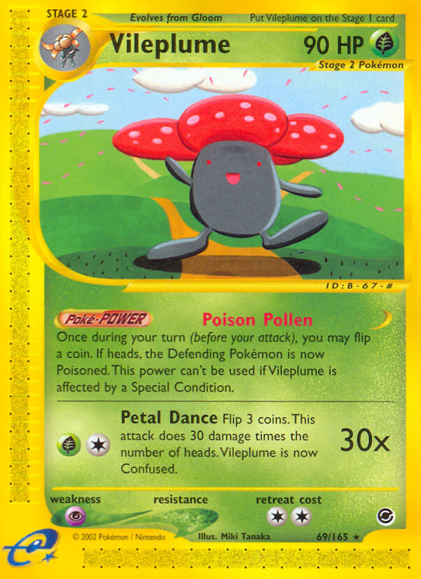 Vileplume (69/165) [Expedition: Base Set] | The Gaming-Verse