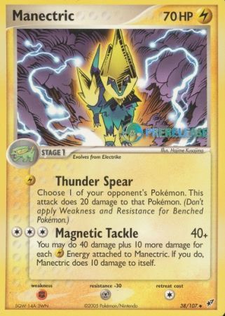 Manectric EX (38/107) (Deoxys Prerelease Promo) [Nintendo: Black Star Promos] | The Gaming-Verse