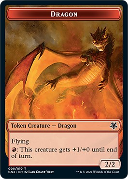 Dragon // Elf Warrior Double-Sided Token [Game Night: Free-for-All Tokens] | The Gaming-Verse