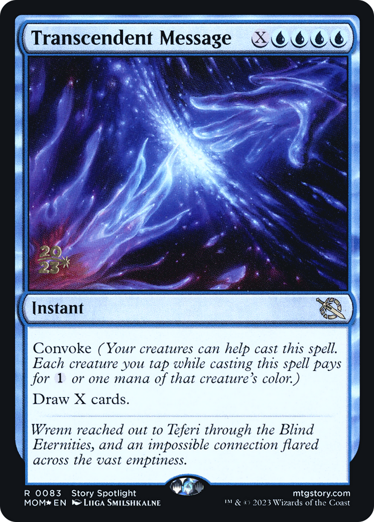 Transcendent Message [March of the Machine Prerelease Promos] | The Gaming-Verse