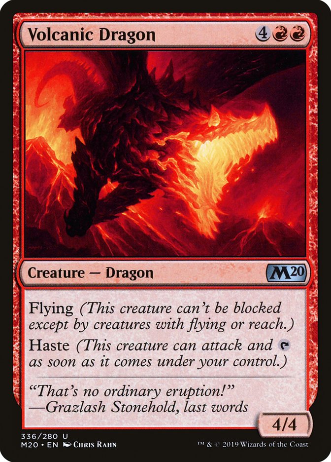 Volcanic Dragon [Core Set 2020] | The Gaming-Verse