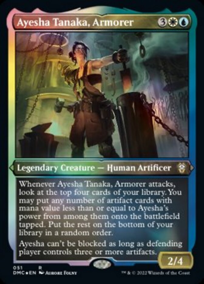 Ayesha Tanaka, Armorer (Foil Etched) [Dominaria United Commander] | The Gaming-Verse