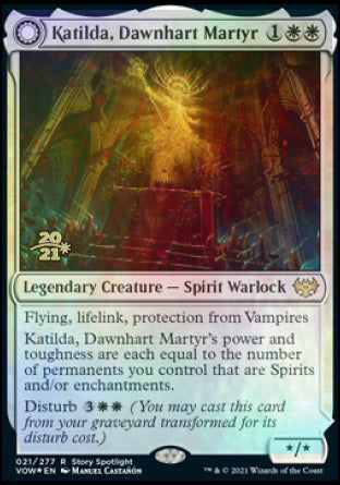 Katilda, Dawnhart Martyr // Katilda's Rising Dawn [Innistrad: Crimson Vow Prerelease Promos] | The Gaming-Verse