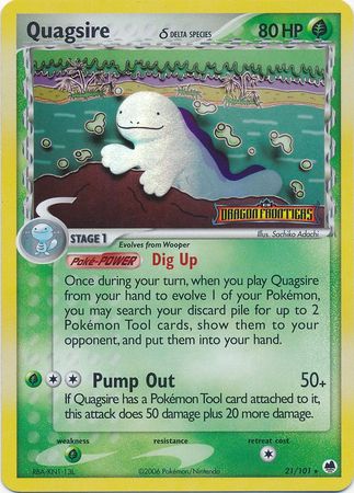 Quagsire (21/101) (Delta Species) (Stamped) [EX: Dragon Frontiers] | The Gaming-Verse