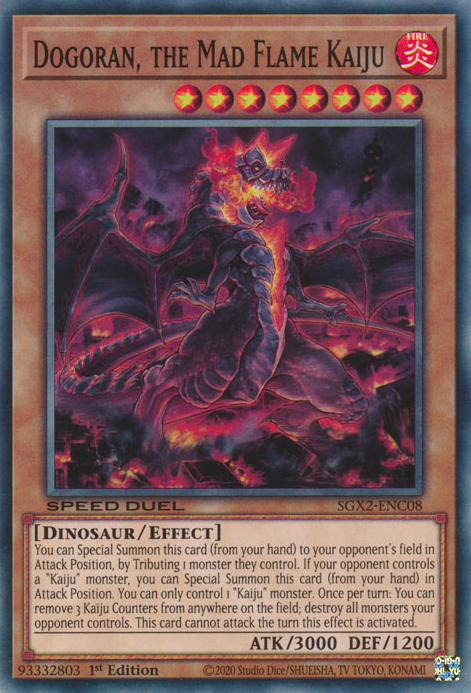 Dogoran, the Mad Flame Kaiju [SGX2-ENC08] Common | The Gaming-Verse