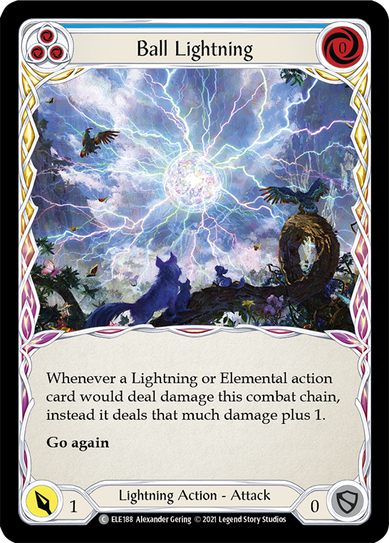 Ball Lightning (Blue) [ELE188] (Tales of Aria)  1st Edition Normal | The Gaming-Verse