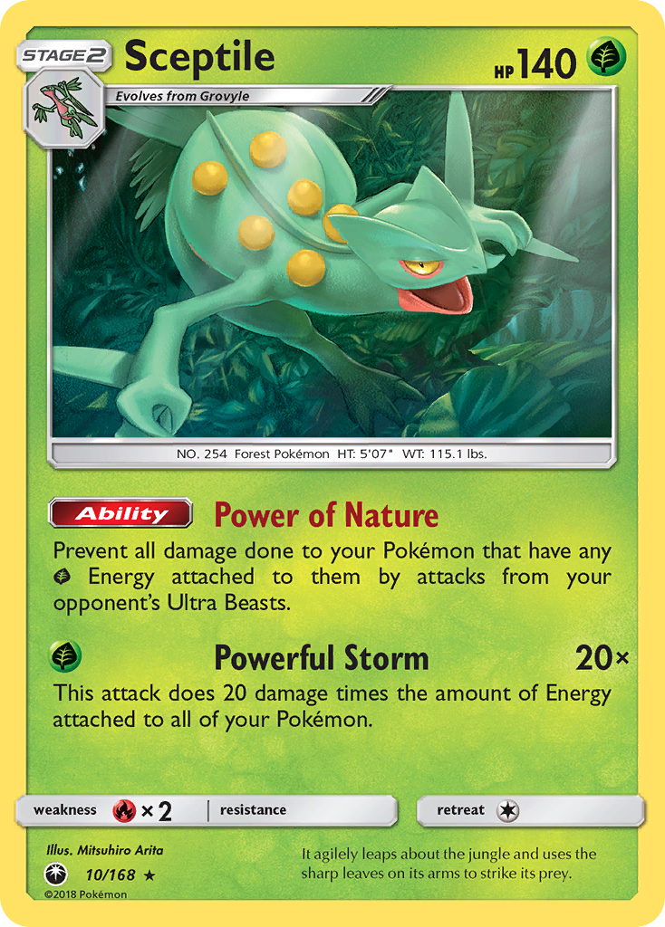 Sceptile (10/168) [Sun & Moon: Celestial Storm] | The Gaming-Verse