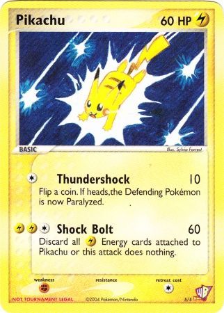 Pikachu (5/5) [Kids WB Promos] | The Gaming-Verse