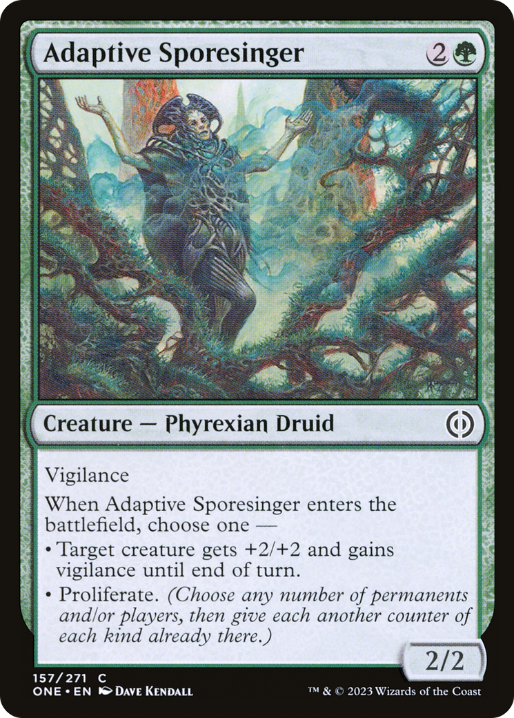 Adaptive Sporesinger [Phyrexia: All Will Be One] | The Gaming-Verse