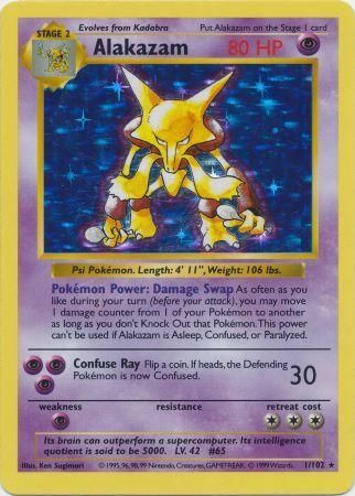 Alakazam (1/102) [Base Set Shadowless Unlimited] | The Gaming-Verse