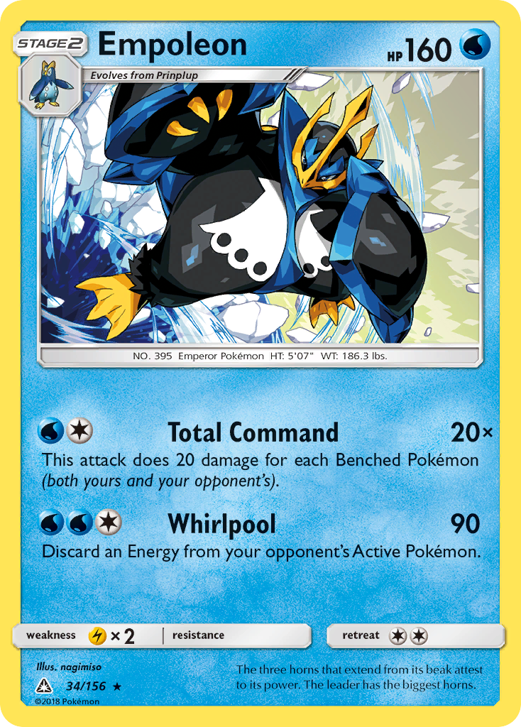 Empoleon (34/156) [Sun & Moon: Ultra Prism] | The Gaming-Verse