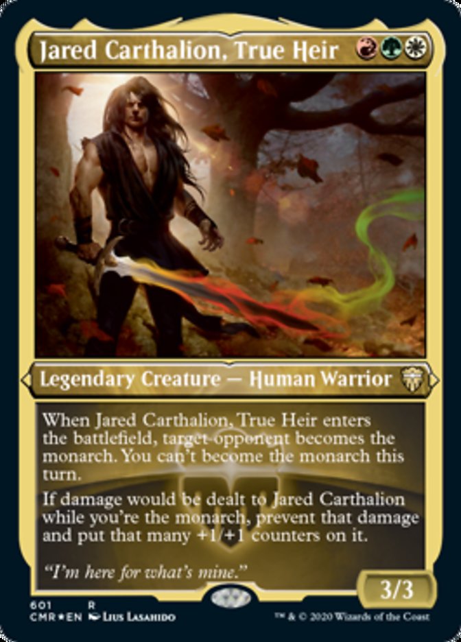 Jared Carthalion, True Heir [Commander Legends Etched] | The Gaming-Verse