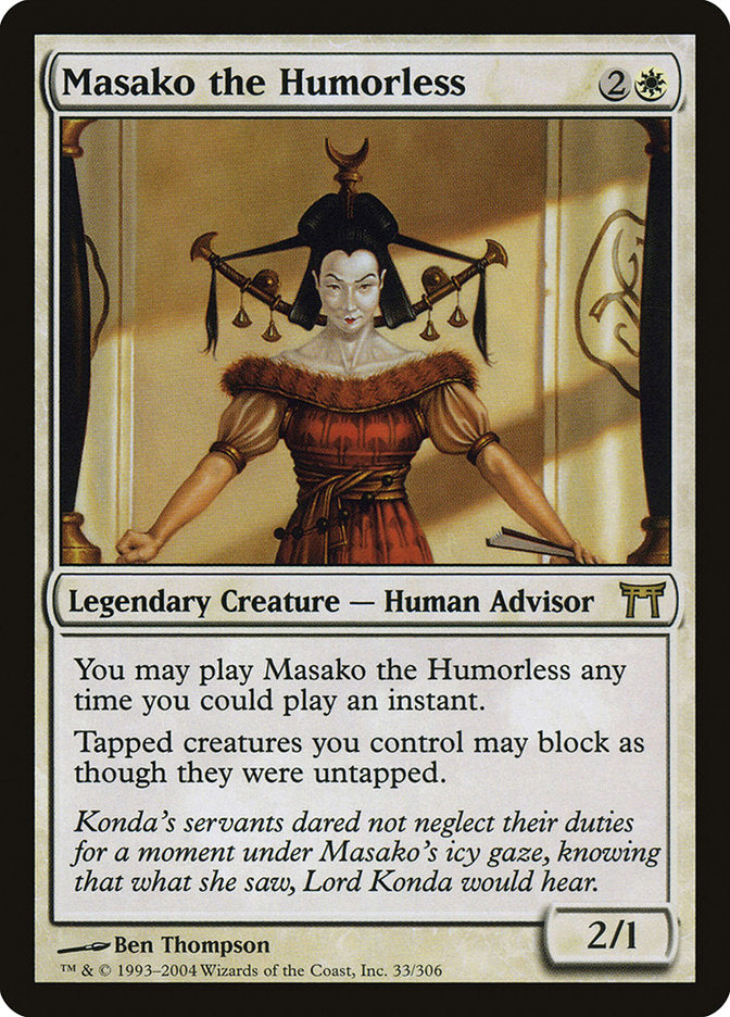 Masako the Humorless [Champions of Kamigawa] | The Gaming-Verse