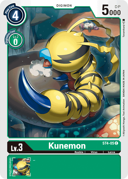 Kunemon [ST4-05] [Starter Deck: Giga Green] | The Gaming-Verse