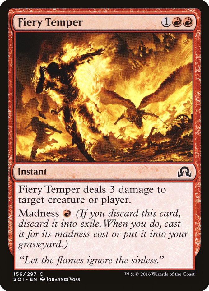 Fiery Temper [Shadows over Innistrad] | The Gaming-Verse