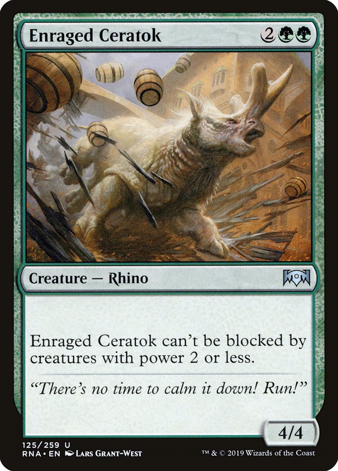 Enraged Ceratok [Ravnica Allegiance] | The Gaming-Verse