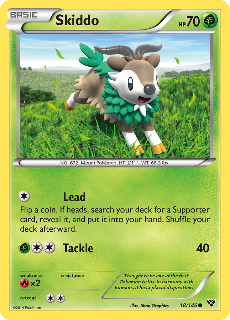 Skiddo (18/146) [XY: Base Set] | The Gaming-Verse