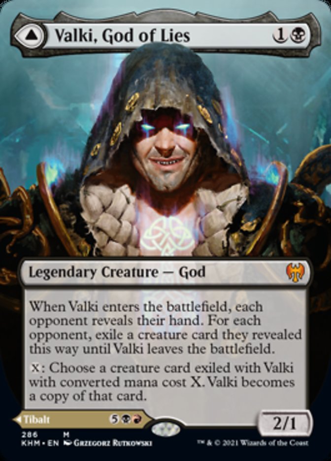 Valki, God of Lies // Tibalt, Cosmic Impostor (Borderless) [Kaldheim] | The Gaming-Verse