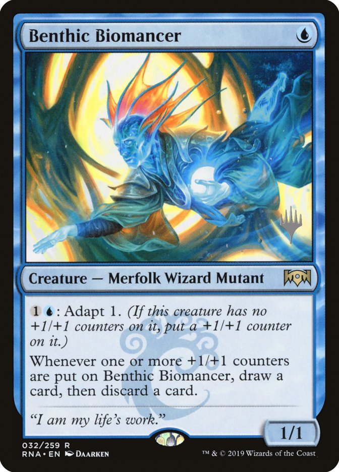 Benthic Biomancer (Promo Pack) [Ravnica Allegiance Promos] | The Gaming-Verse