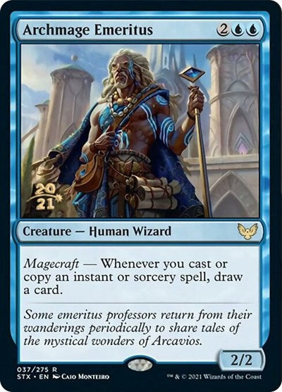 Archmage Emeritus [Strixhaven: School of Mages Prerelease Promos] | The Gaming-Verse