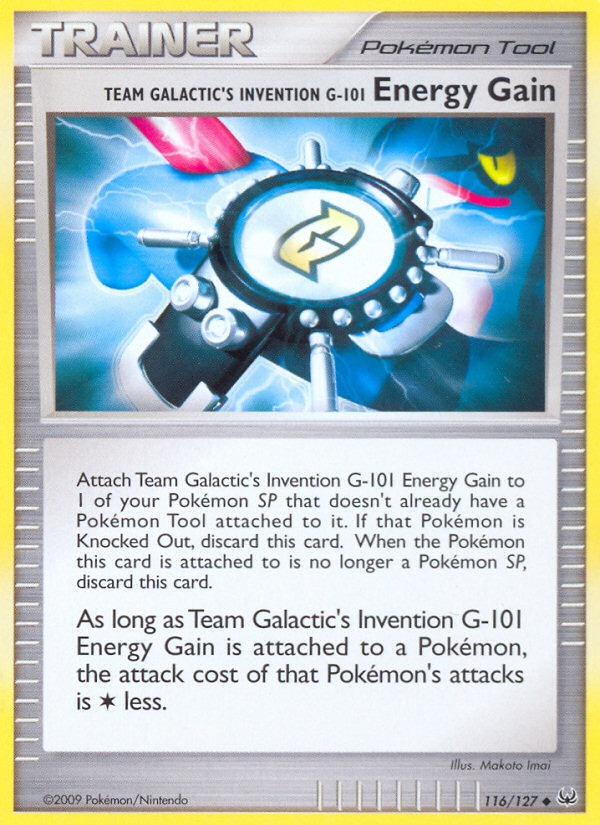 Team Galactic's Invention G-101 Energy Gain (116/127) [Platinum: Base Set] | The Gaming-Verse